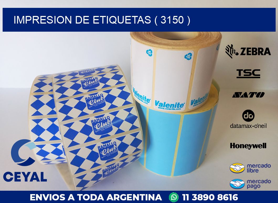 IMPRESION DE ETIQUETAS ( 3150 )