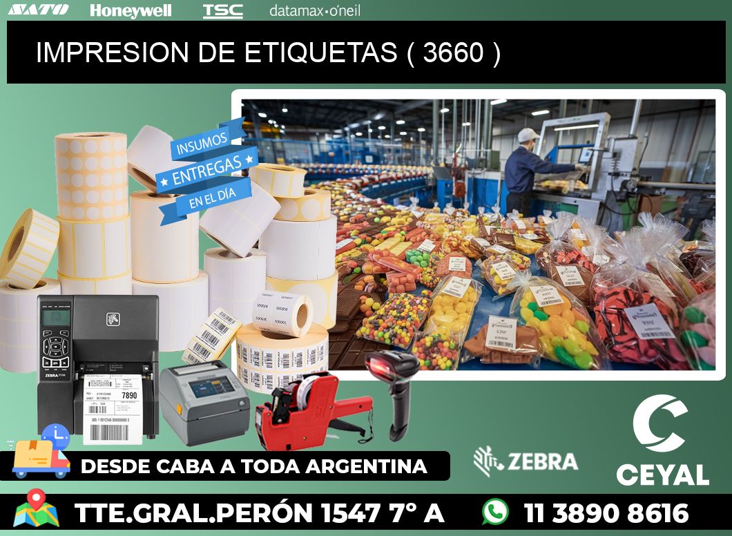 IMPRESION DE ETIQUETAS ( 3660 )