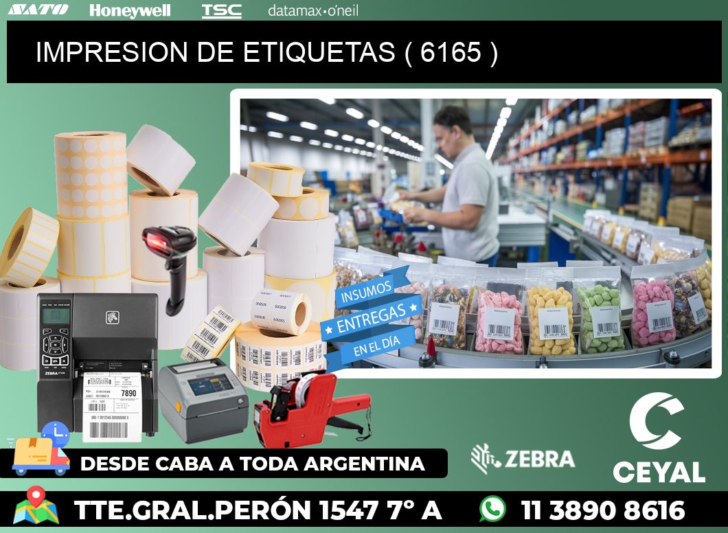 IMPRESION DE ETIQUETAS ( 6165 )