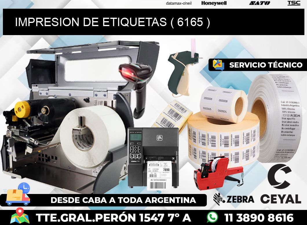 IMPRESION DE ETIQUETAS ( 6165 )
