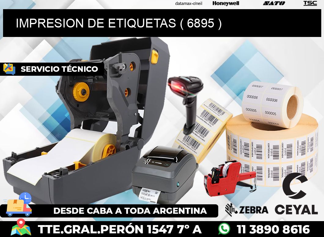 IMPRESION DE ETIQUETAS ( 6895 )