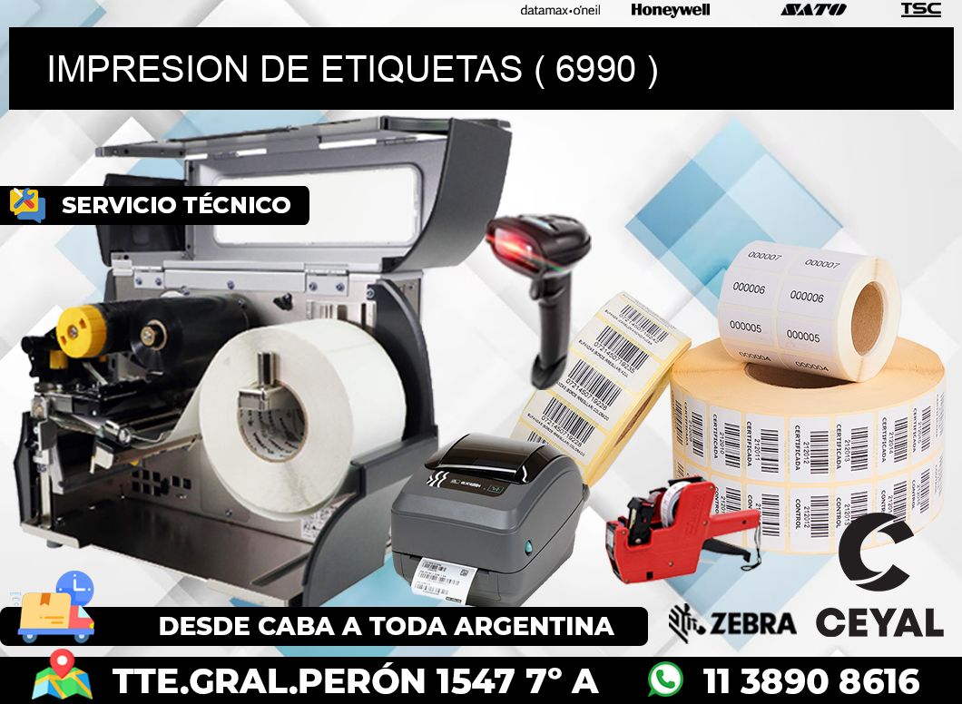 IMPRESION DE ETIQUETAS ( 6990 )