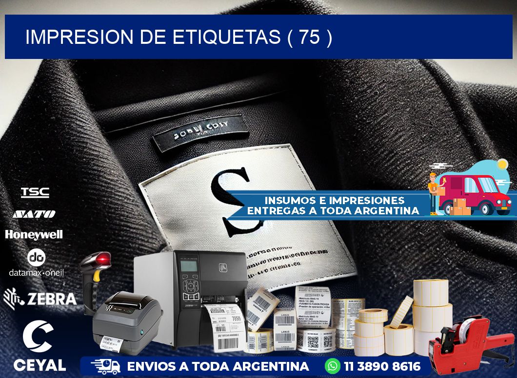 IMPRESION DE ETIQUETAS ( 75 )
