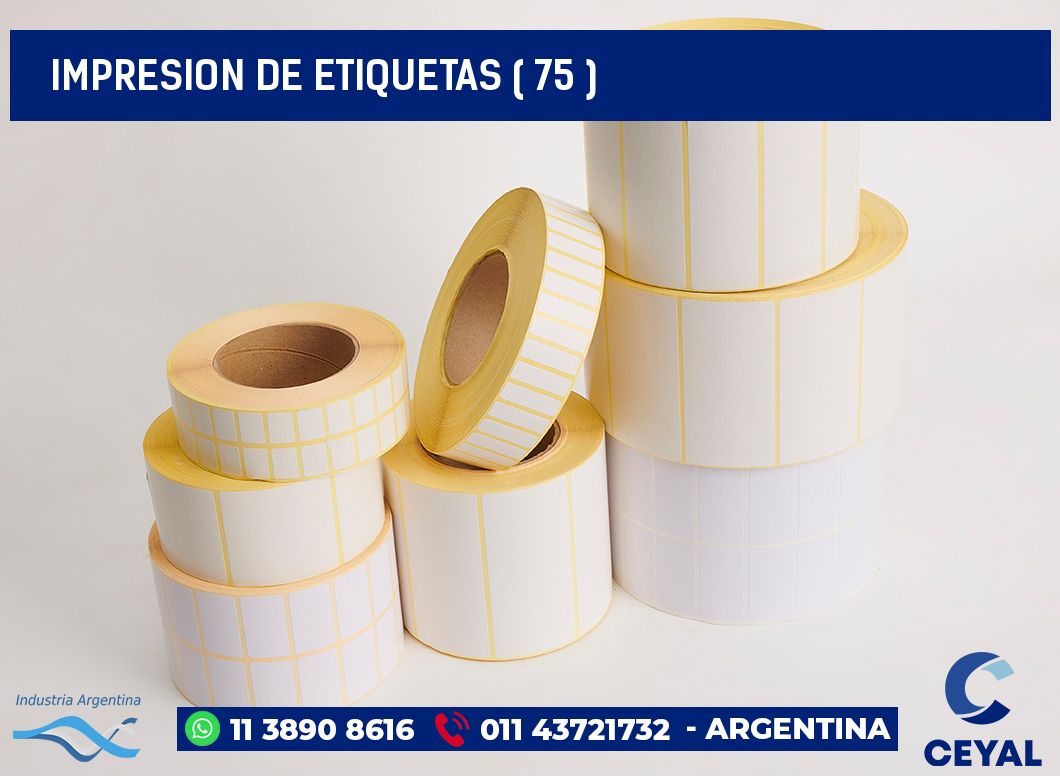 IMPRESION DE ETIQUETAS ( 75 )