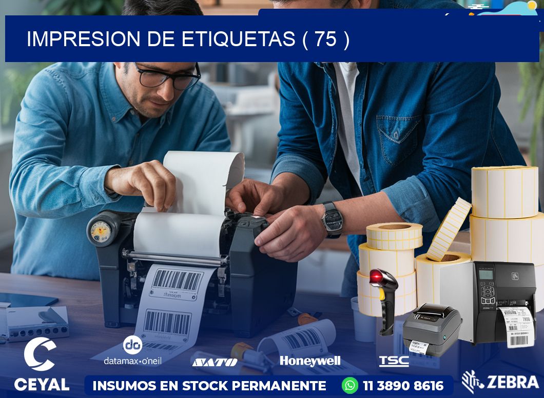 IMPRESION DE ETIQUETAS ( 75 )