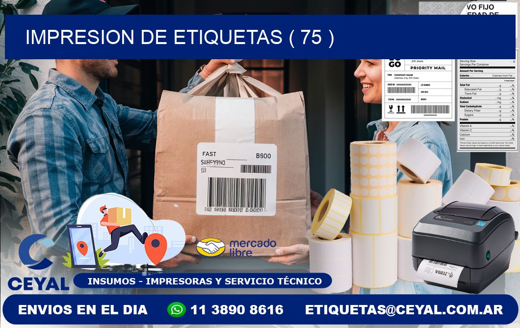 IMPRESION DE ETIQUETAS ( 75 )
