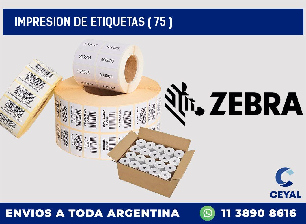 IMPRESION DE ETIQUETAS ( 75 )