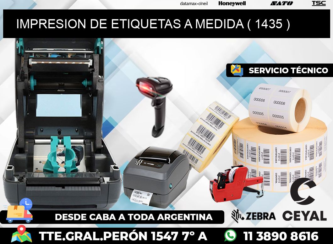 IMPRESION DE ETIQUETAS A MEDIDA ( 1435 )