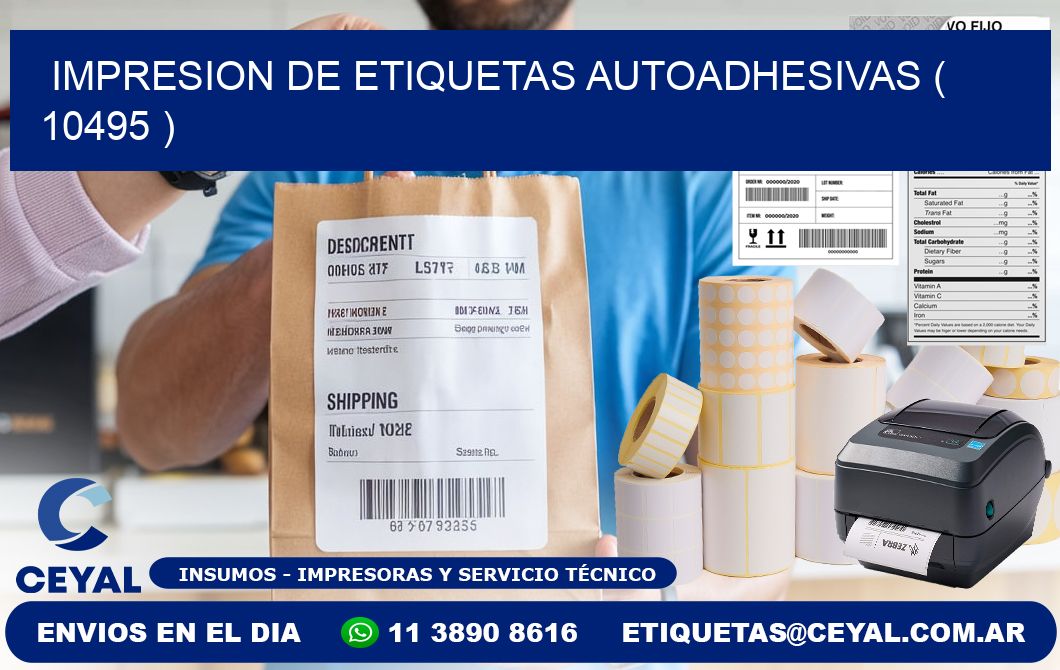 IMPRESION DE ETIQUETAS AUTOADHESIVAS ( 10495 )