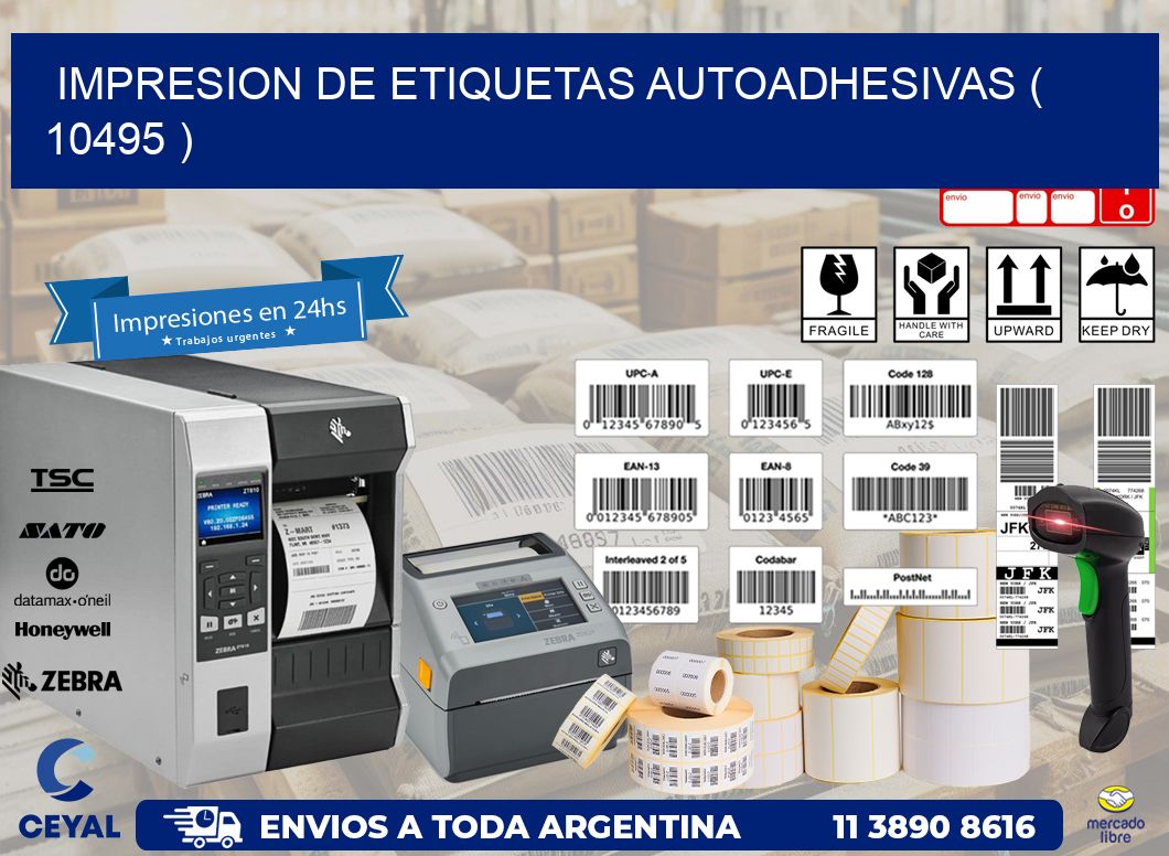 IMPRESION DE ETIQUETAS AUTOADHESIVAS ( 10495 )