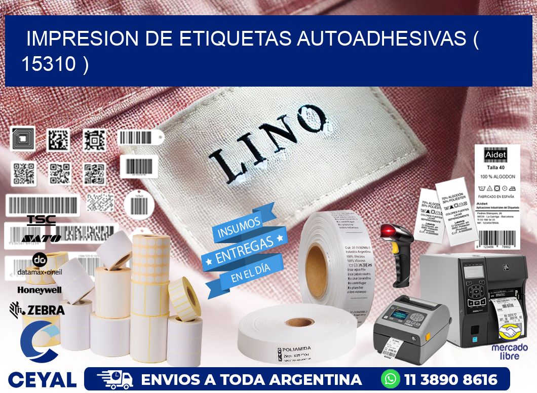 IMPRESION DE ETIQUETAS AUTOADHESIVAS ( 15310 )