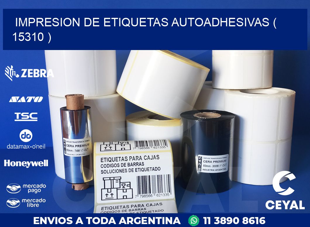 IMPRESION DE ETIQUETAS AUTOADHESIVAS ( 15310 )