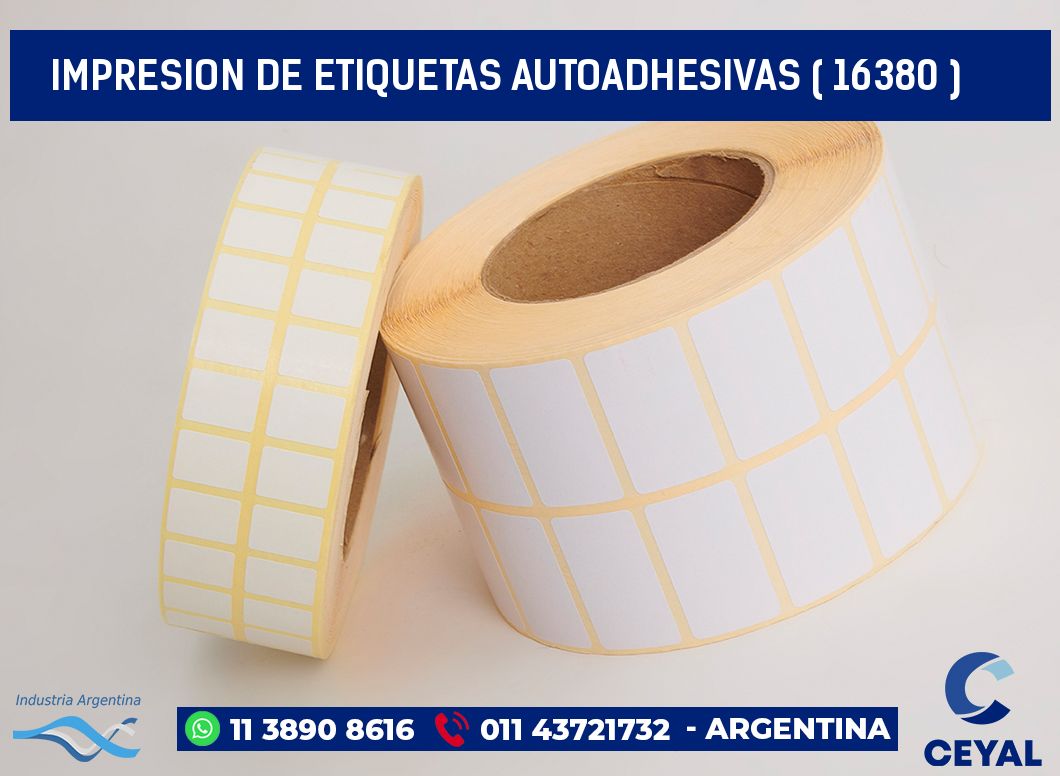 IMPRESION DE ETIQUETAS AUTOADHESIVAS ( 16380 )