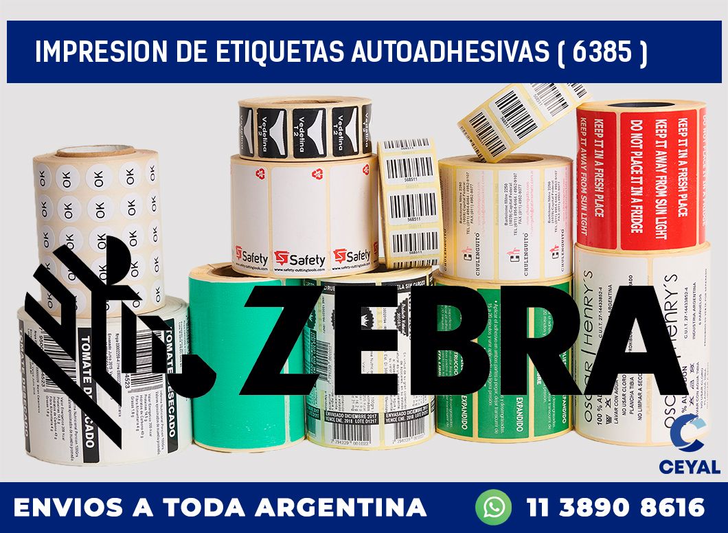 IMPRESION DE ETIQUETAS AUTOADHESIVAS ( 6385 )