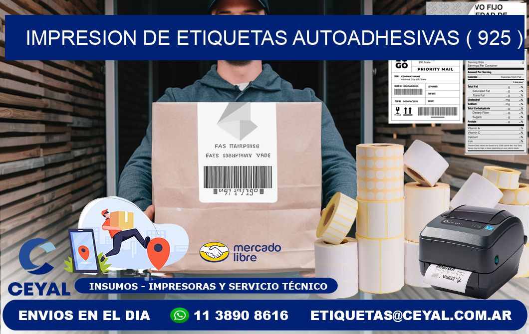 IMPRESION DE ETIQUETAS AUTOADHESIVAS ( 925 )