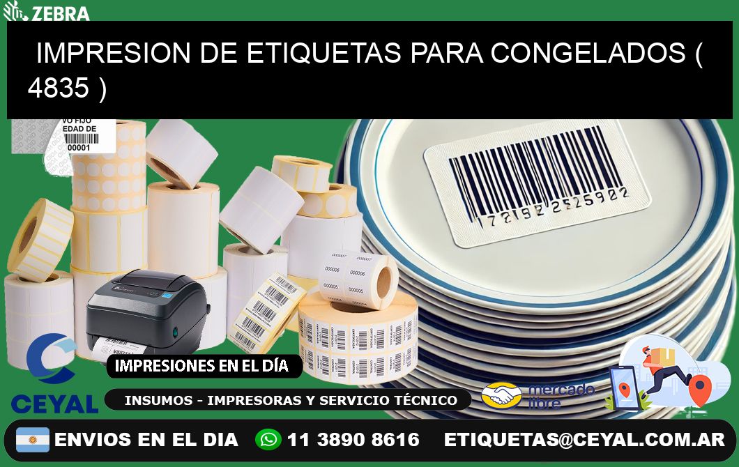 IMPRESION DE ETIQUETAS PARA CONGELADOS ( 4835 )