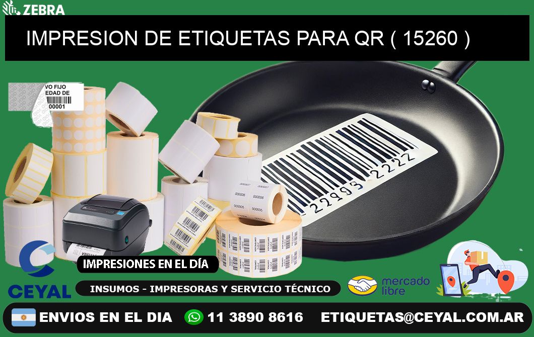 IMPRESION DE ETIQUETAS PARA QR ( 15260 )