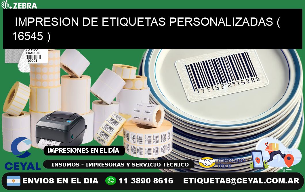 IMPRESION DE ETIQUETAS PERSONALIZADAS ( 16545 )