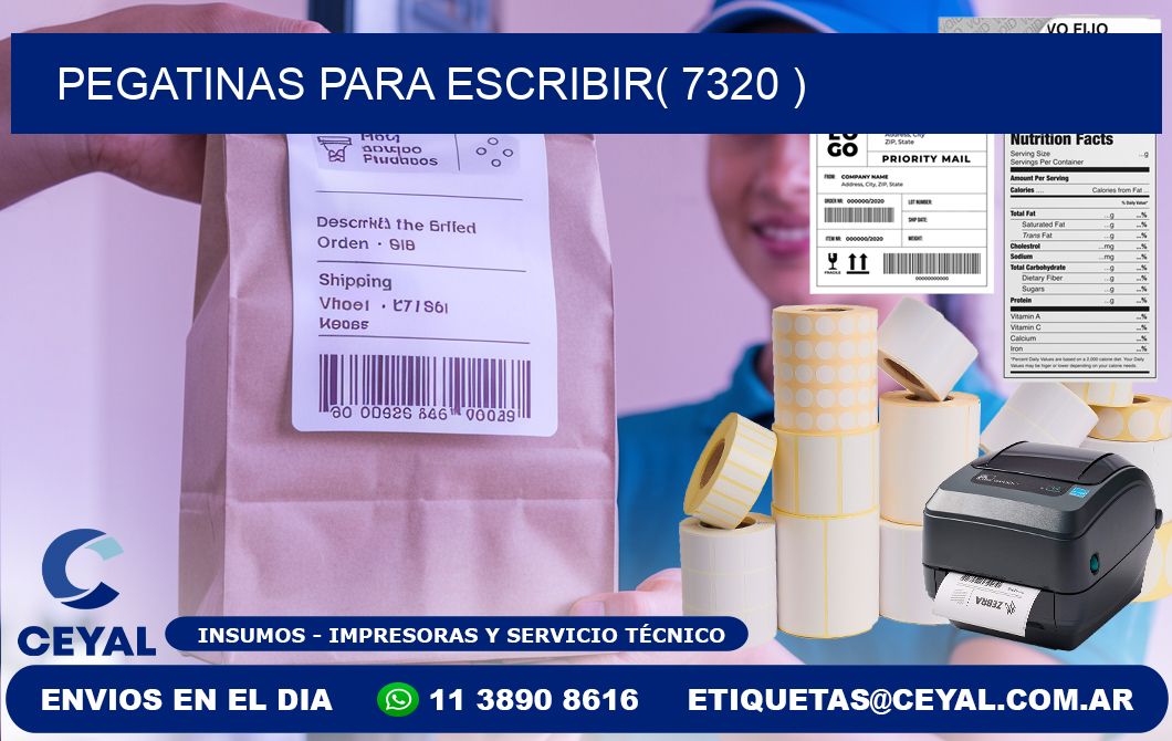 PEGATINAS PARA ESCRIBIR( 7320 )