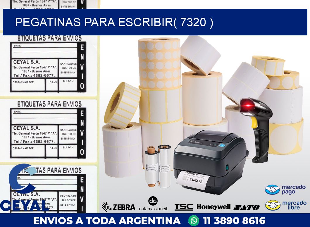 PEGATINAS PARA ESCRIBIR( 7320 )