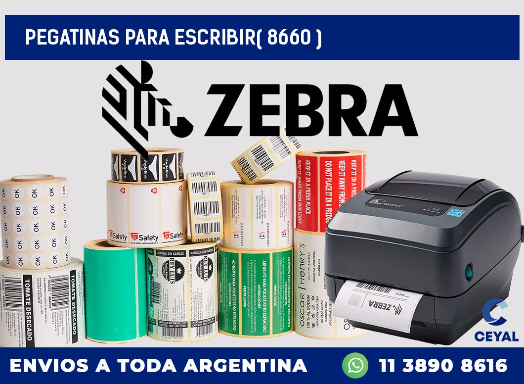 PEGATINAS PARA ESCRIBIR( 8660 )