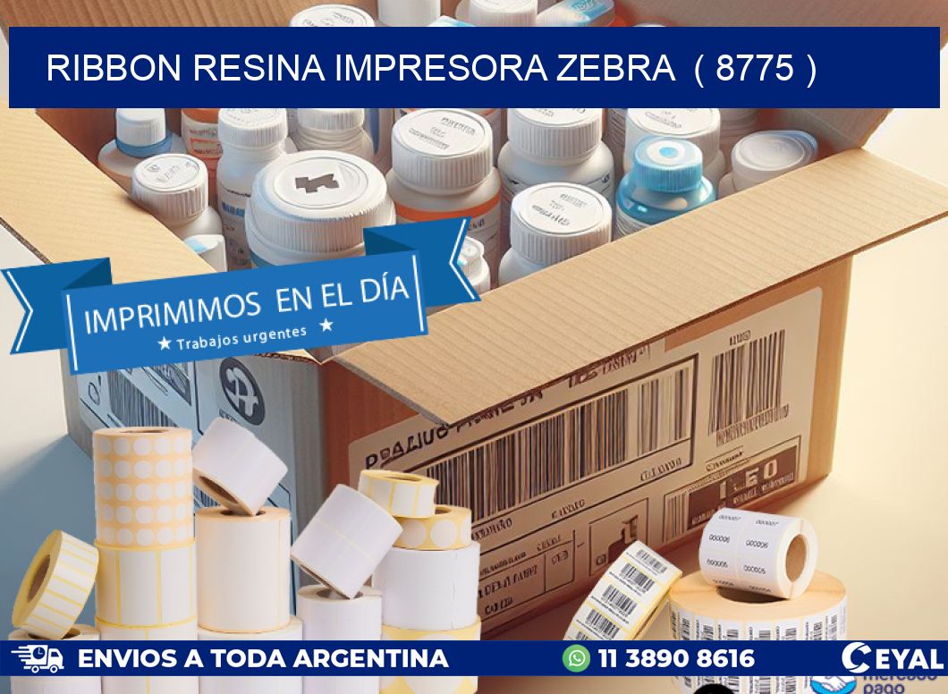 RIBBON RESINA IMPRESORA ZEBRA  ( 8775 )