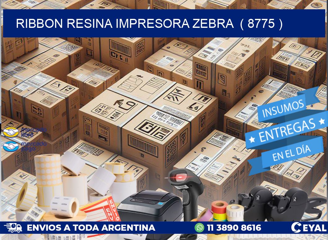 RIBBON RESINA IMPRESORA ZEBRA  ( 8775 )