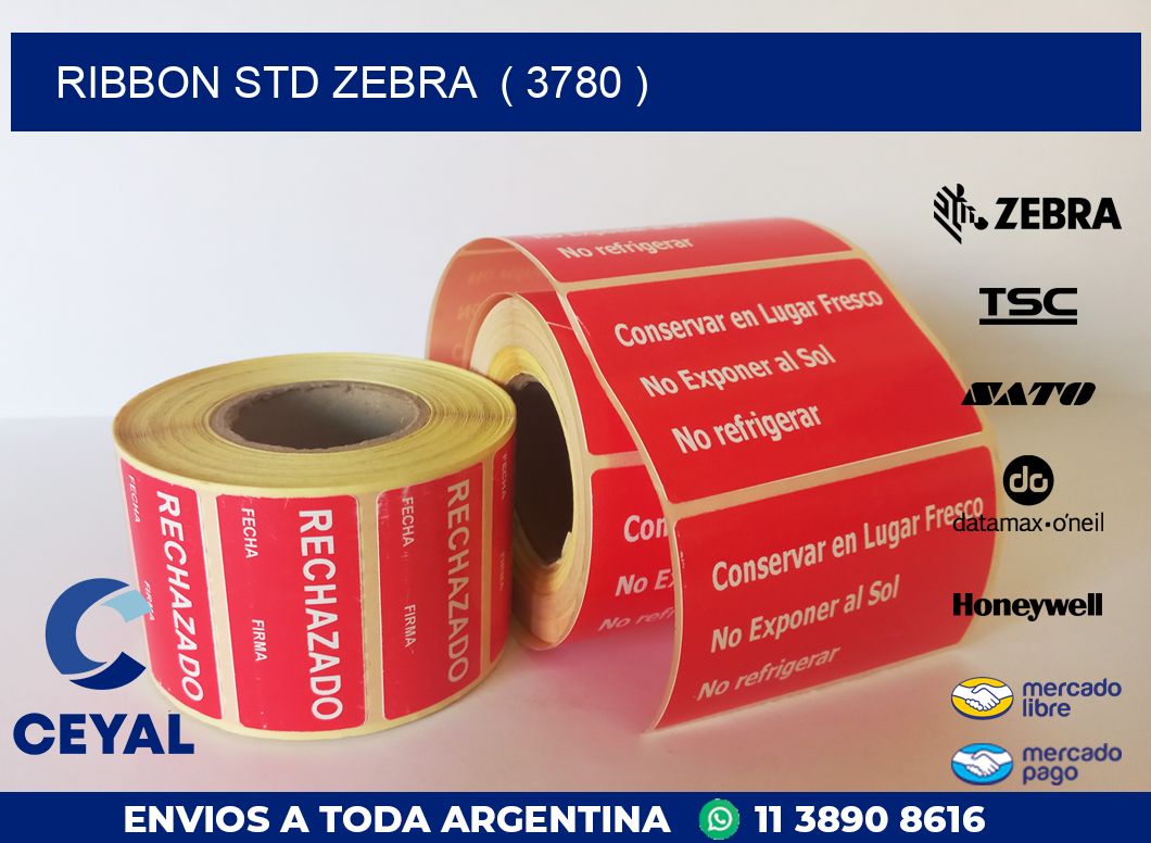 RIBBON STD ZEBRA  ( 3780 )