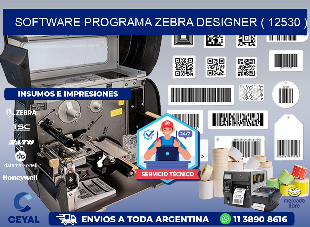 SOFTWARE PROGRAMA ZEBRA DESIGNER ( 12530 )