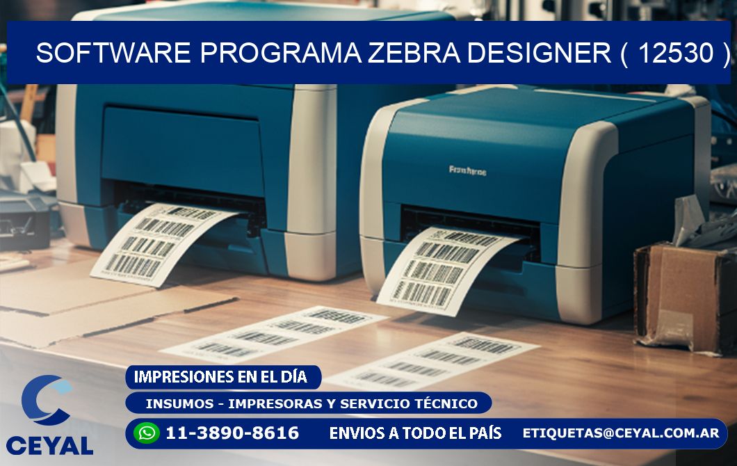 SOFTWARE PROGRAMA ZEBRA DESIGNER ( 12530 )