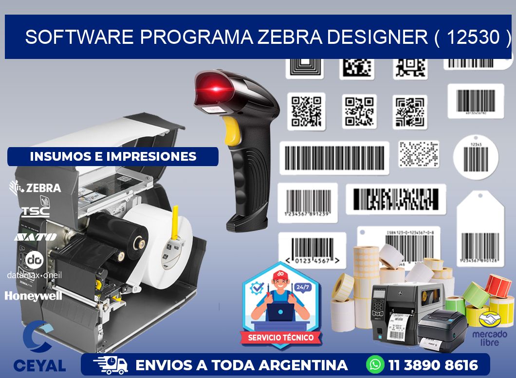 SOFTWARE PROGRAMA ZEBRA DESIGNER ( 12530 )