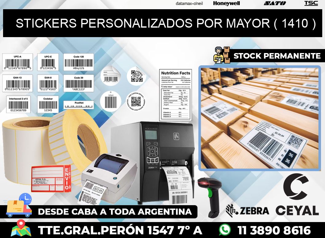 STICKERS PERSONALIZADOS POR MAYOR ( 1410 )