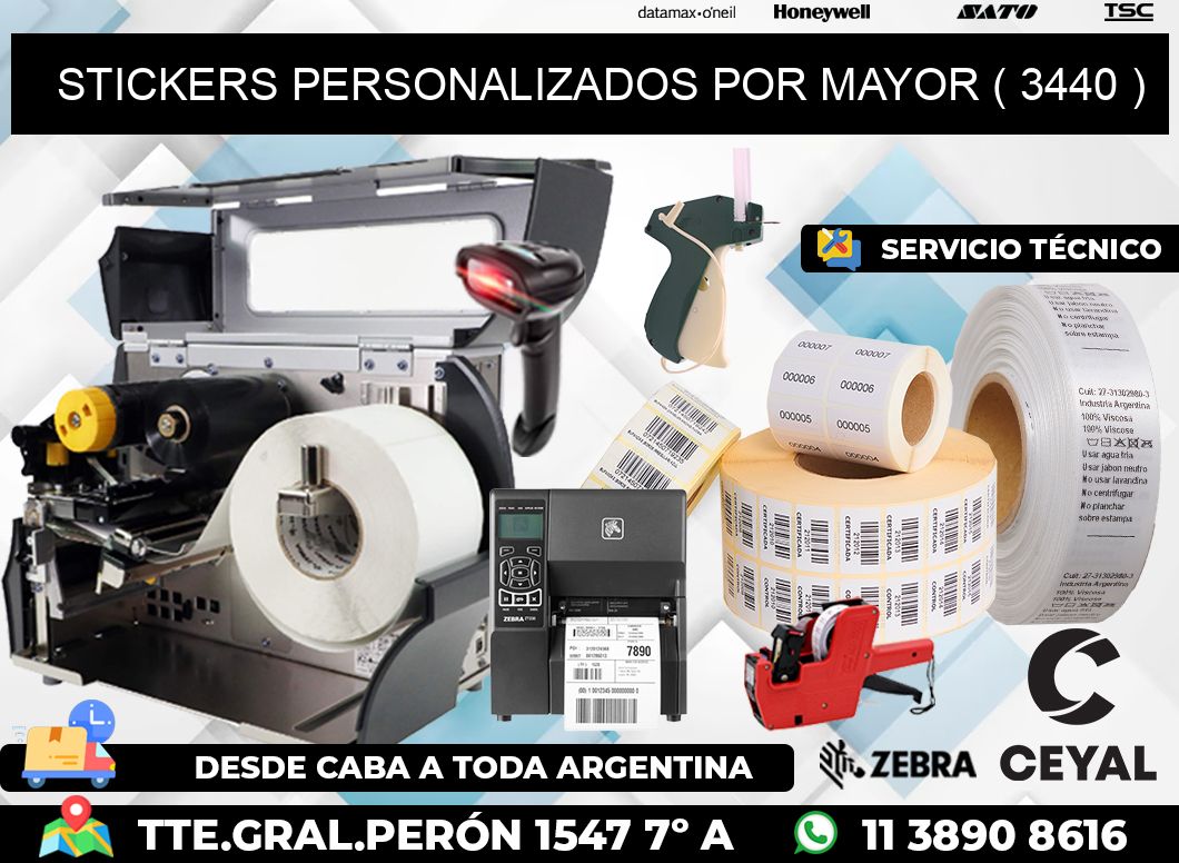 STICKERS PERSONALIZADOS POR MAYOR ( 3440 )