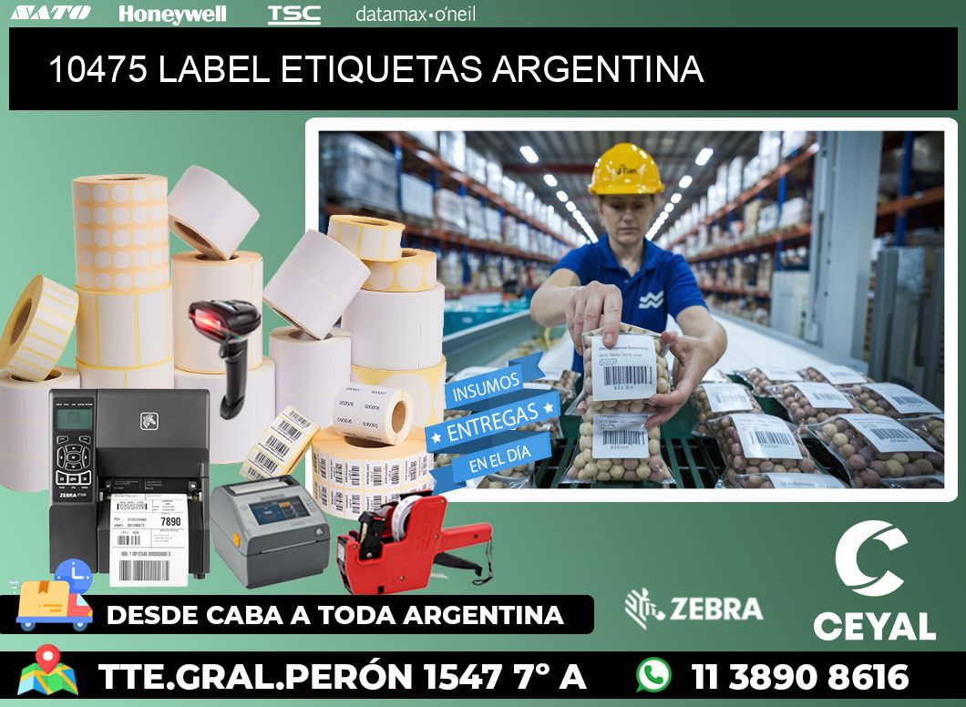 10475 LABEL ETIQUETAS ARGENTINA