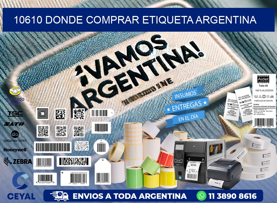 10610 DONDE COMPRAR ETIQUETA ARGENTINA