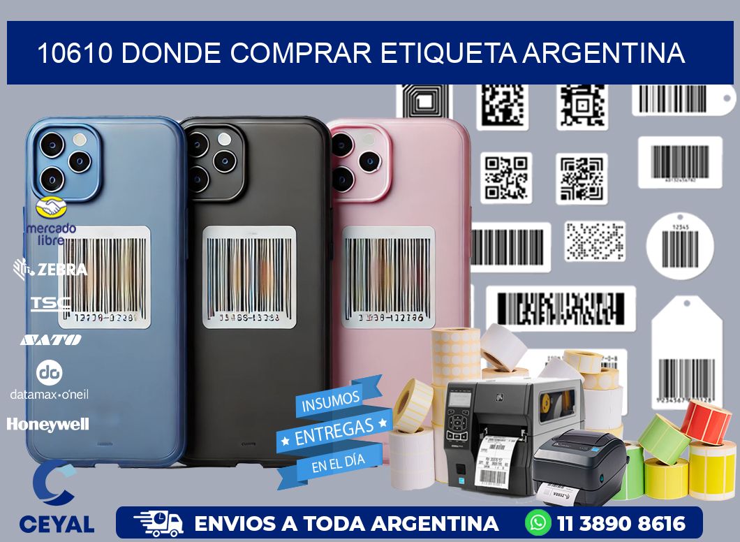 10610 DONDE COMPRAR ETIQUETA ARGENTINA
