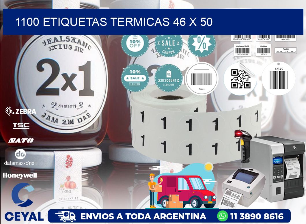 1100 ETIQUETAS TERMICAS 46 x 50