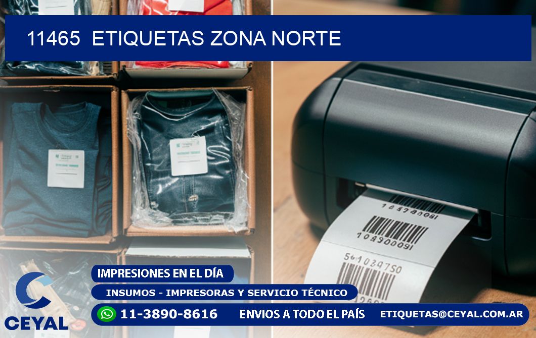11465  ETIQUETAS ZONA NORTE