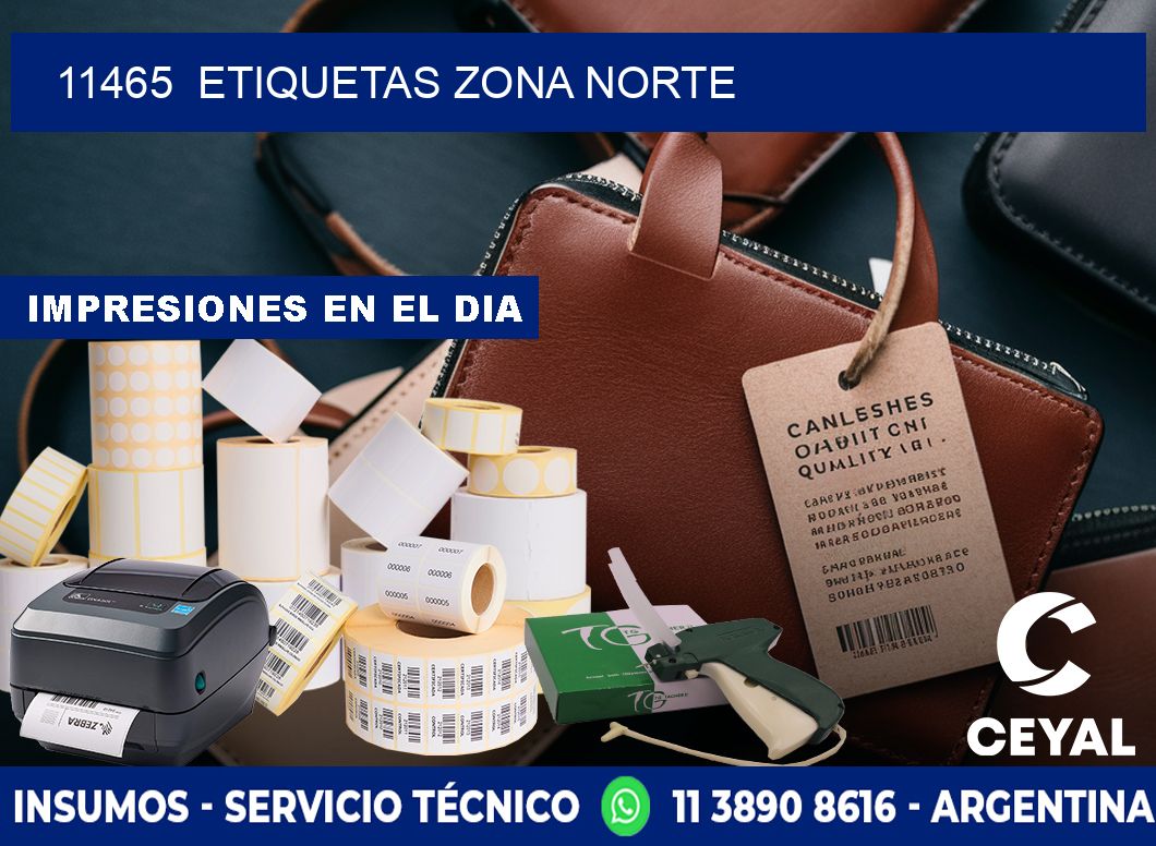 11465  ETIQUETAS ZONA NORTE