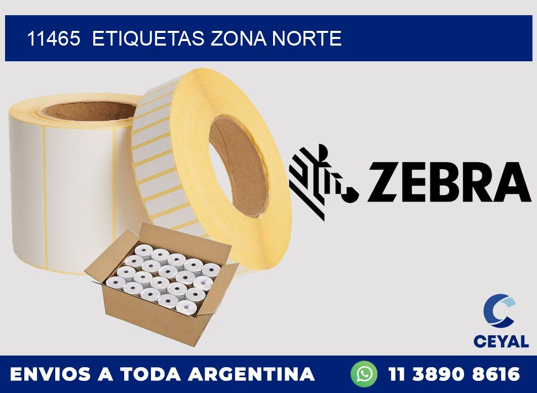 11465  ETIQUETAS ZONA NORTE