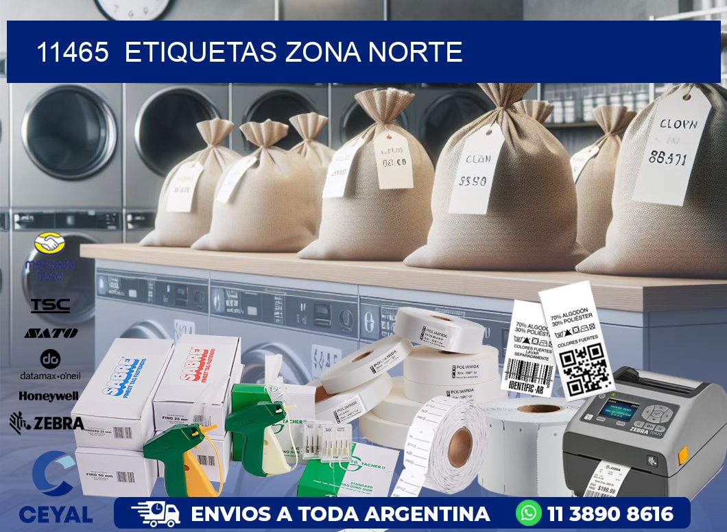 11465  ETIQUETAS ZONA NORTE