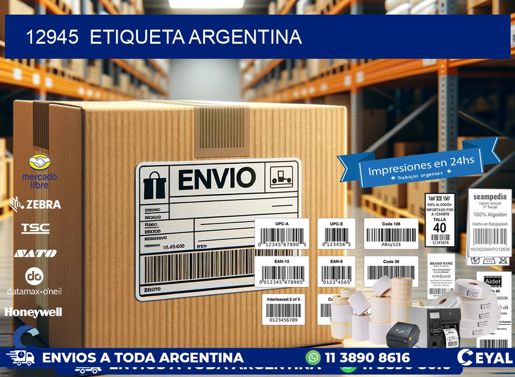 12945  ETIQUETA ARGENTINA
