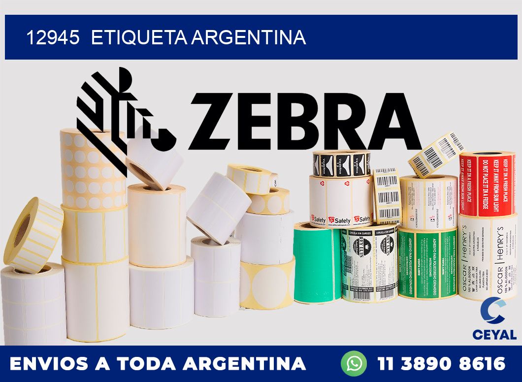 12945  ETIQUETA ARGENTINA