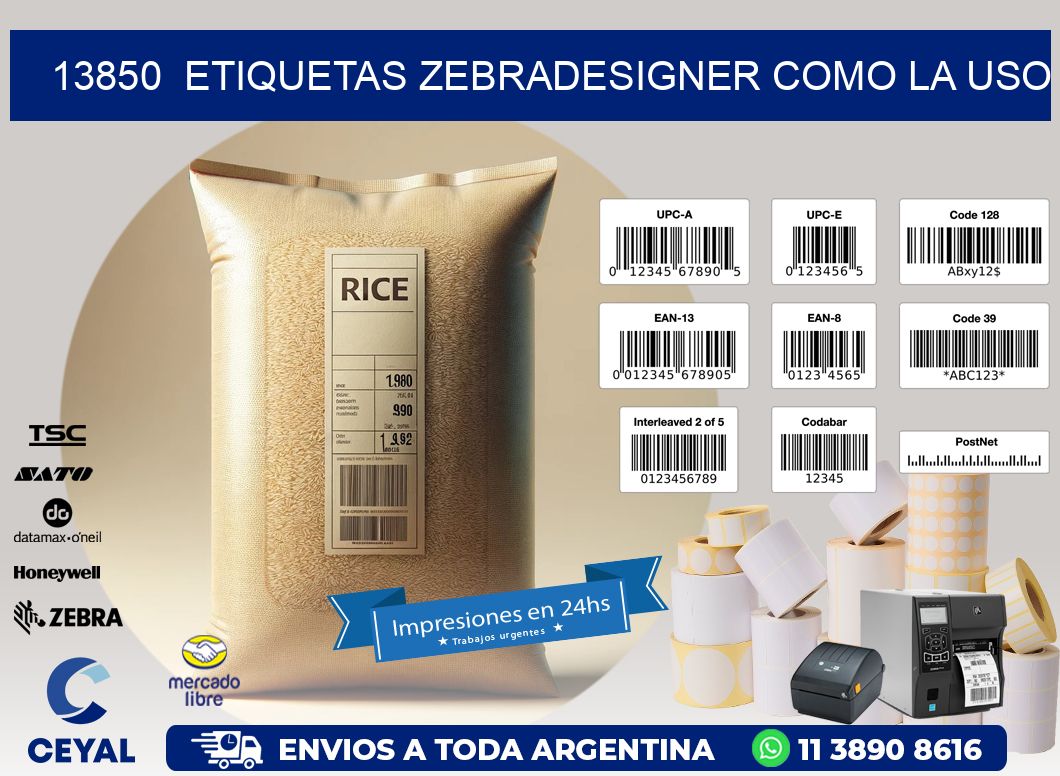 13850  ETIQUETAS ZEBRADESIGNER COMO LA USO