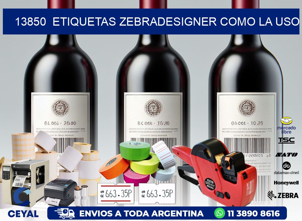 13850  ETIQUETAS ZEBRADESIGNER COMO LA USO