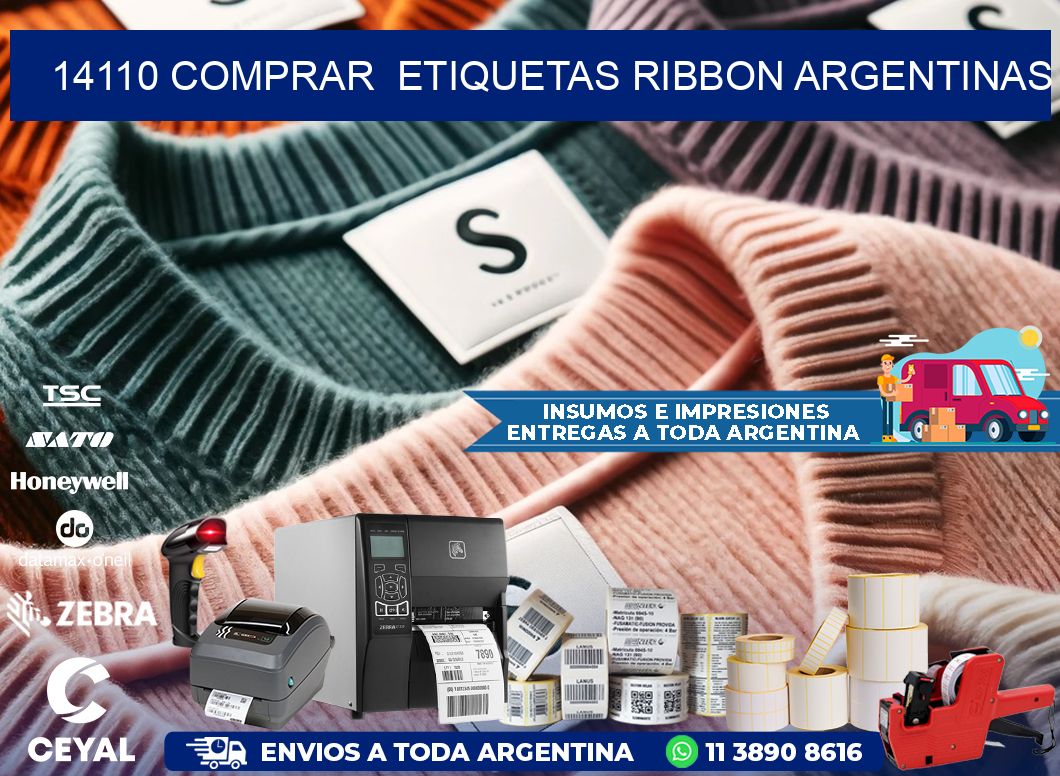 14110 COMPRAR  ETIQUETAS RIBBON ARGENTINAS