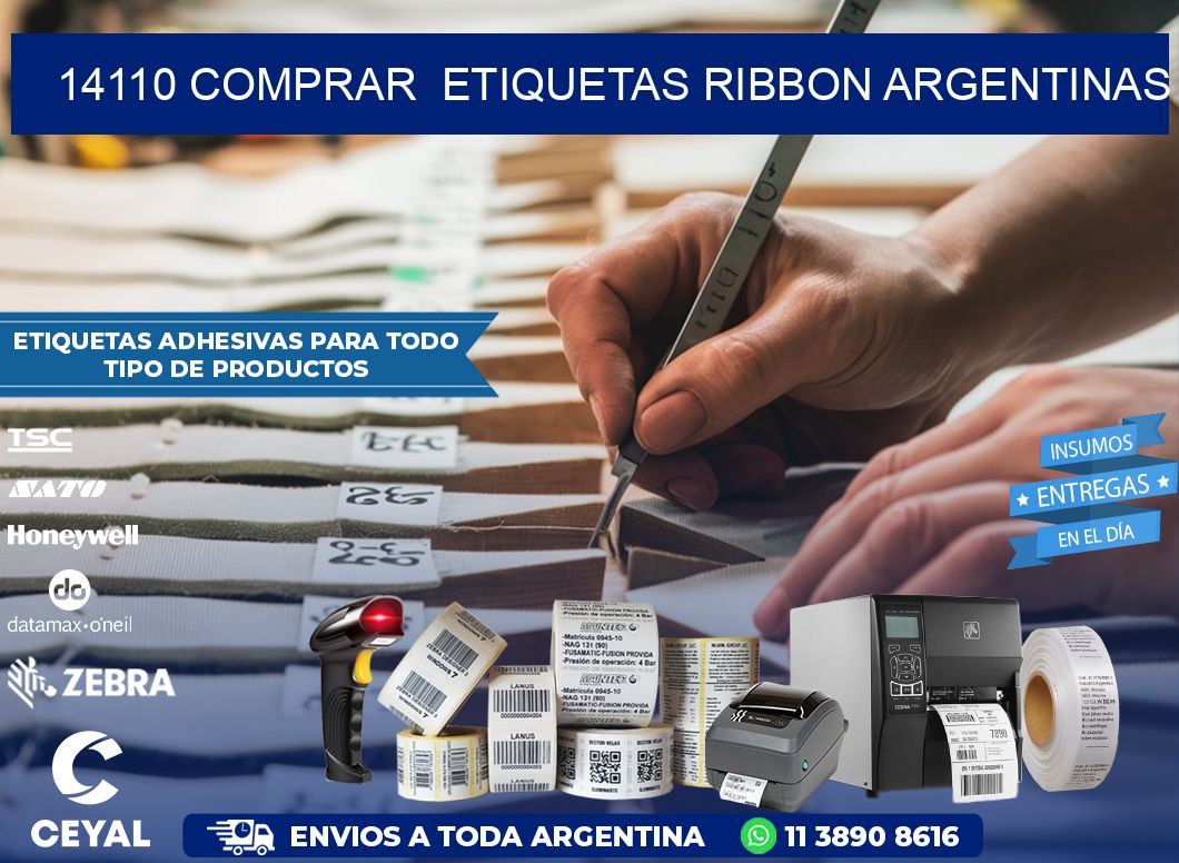 14110 COMPRAR  ETIQUETAS RIBBON ARGENTINAS