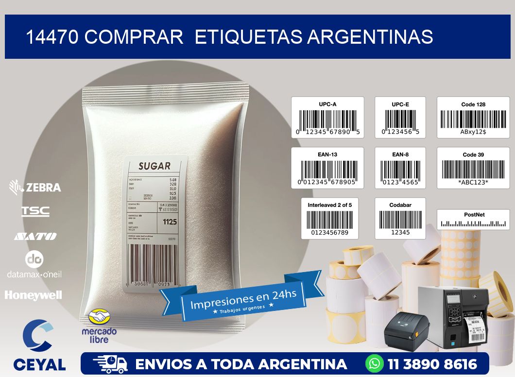 14470 COMPRAR  ETIQUETAS ARGENTINAS