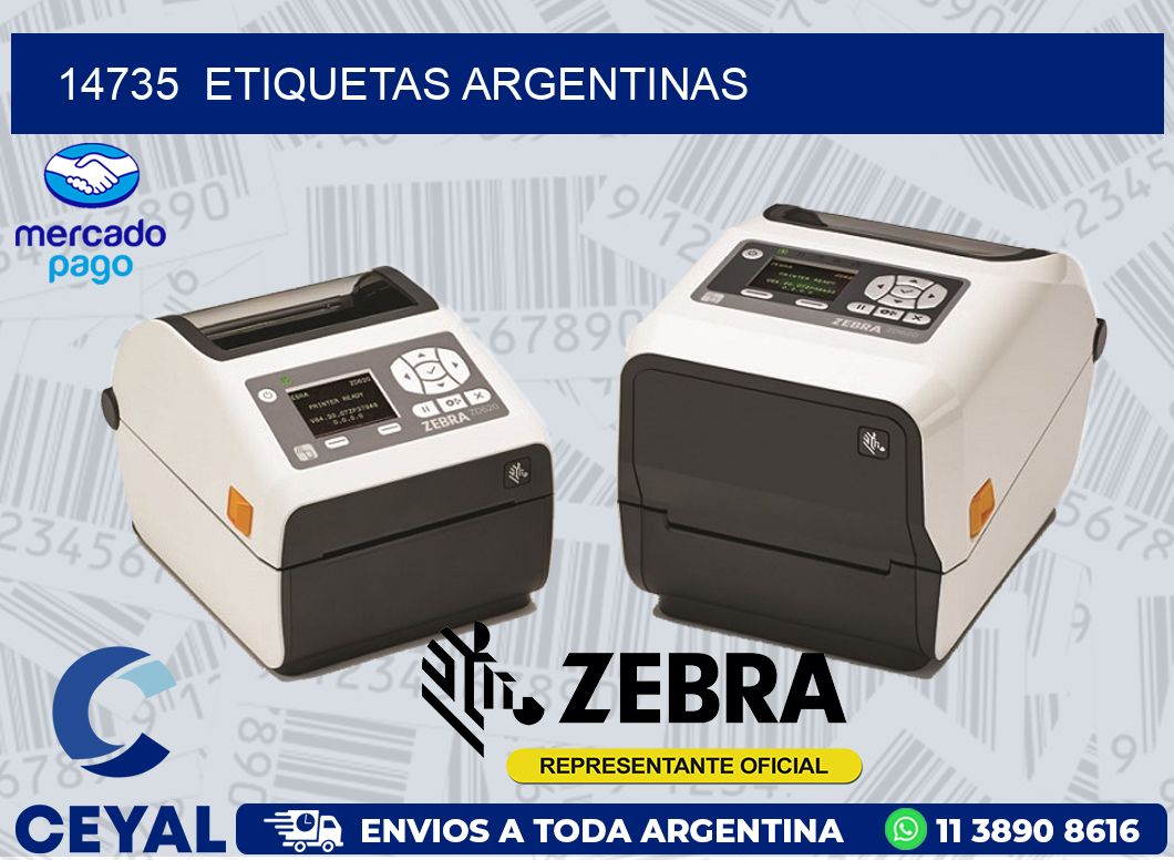 14735  ETIQUETAS ARGENTINAS