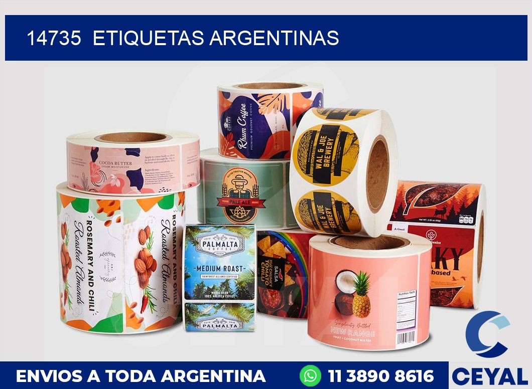 14735  ETIQUETAS ARGENTINAS
